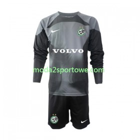 Koszulka Maccabi Haifa Bramkarska Dziecięcy Domowe Stroje Piłkarskie 2022/23 Długi Rękaw